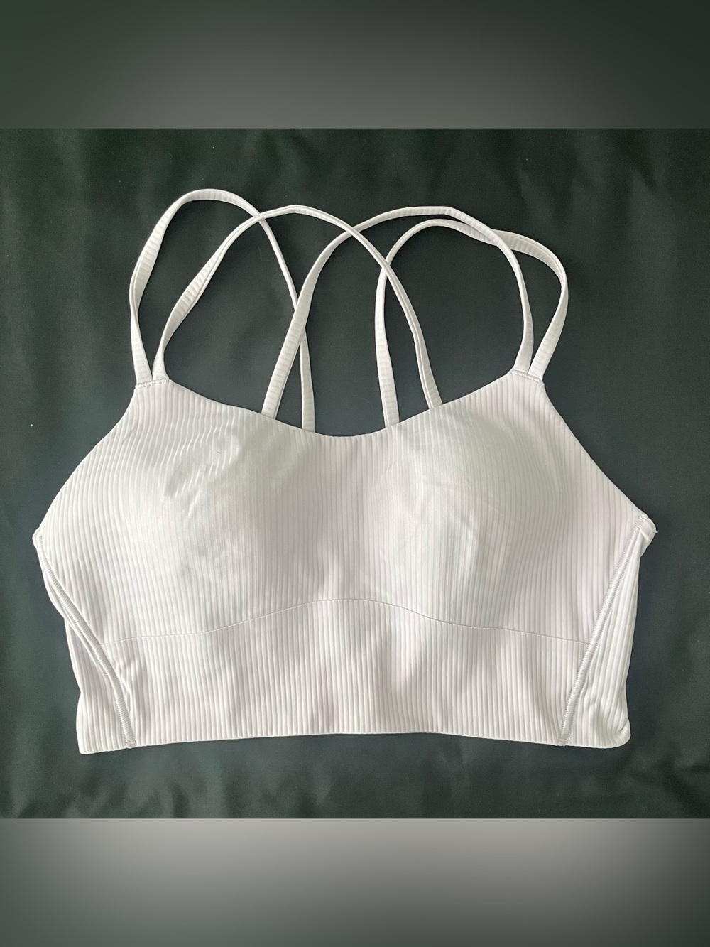Lululemon Like a Cloud Ribbed Long Lined Bra- Light Lavender Size 6